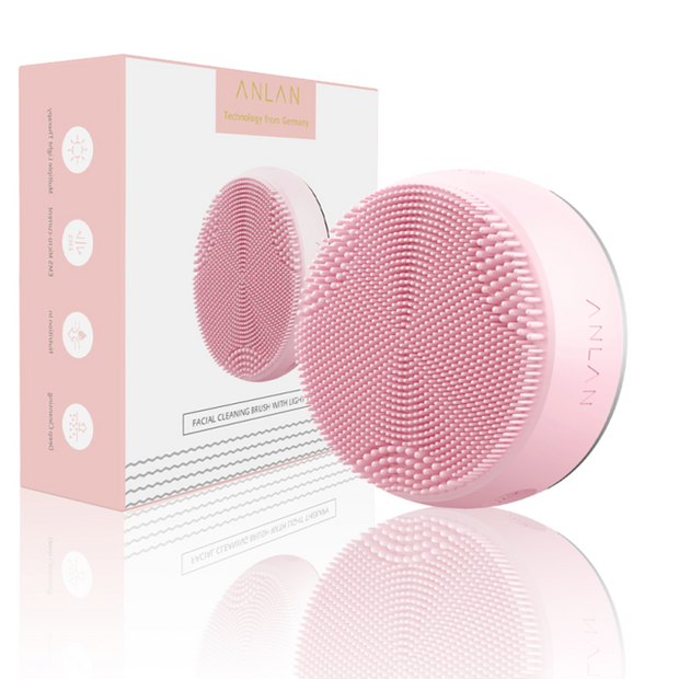 Facial Cleansing Brush with Light Therapy - Spoilte